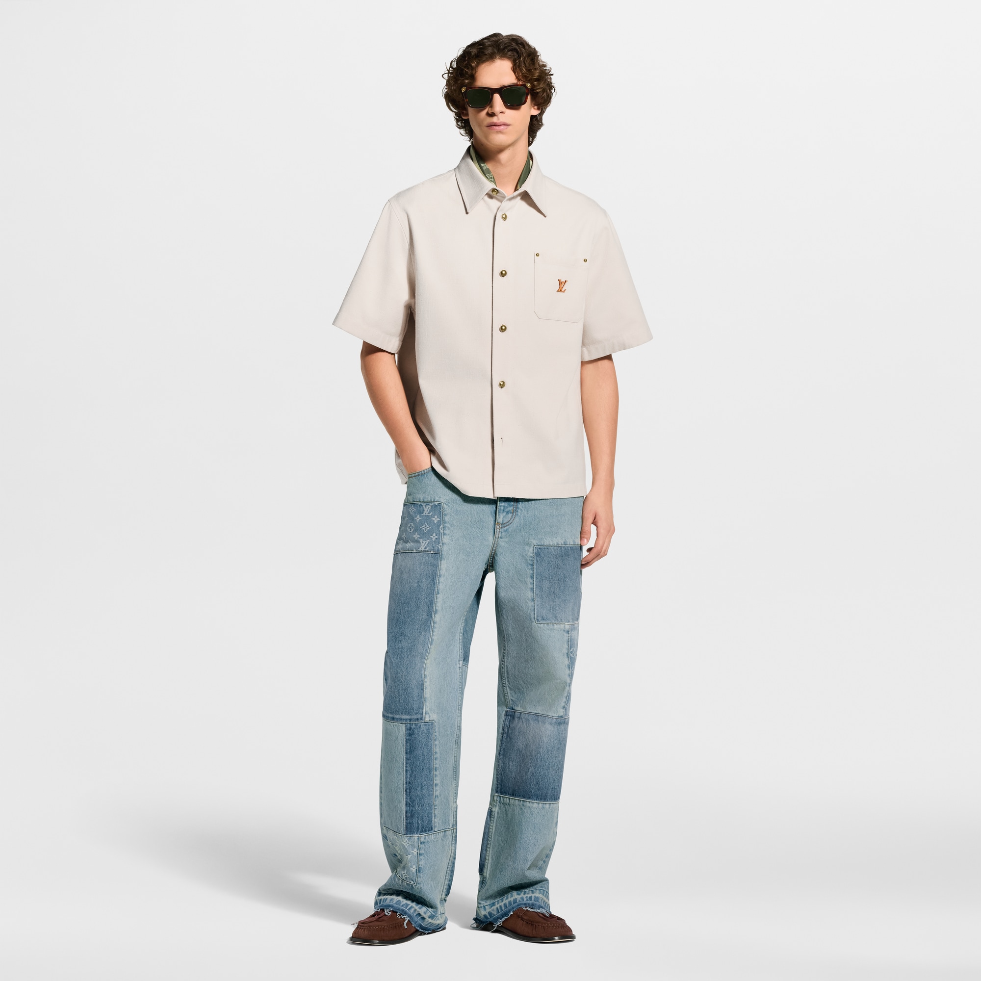 Short-Sleeved Silk-Cotton Shirt - Men - Ready-to-Wear | LOUIS
